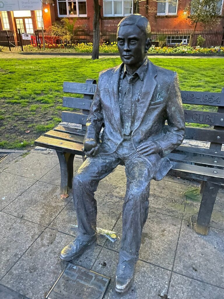 Statue of Alan Turing in Manchester